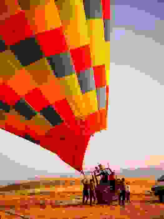 Полёт на воздушном шаре в Памуккале